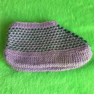 Handmade knitted socks
